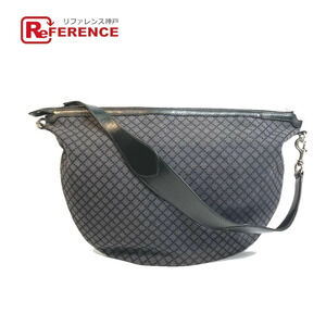 GUCCI Diamante Shoulder Bag Canvas Black Gray